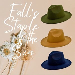 Adjustable Wool Wide Brim Fedora Hat
